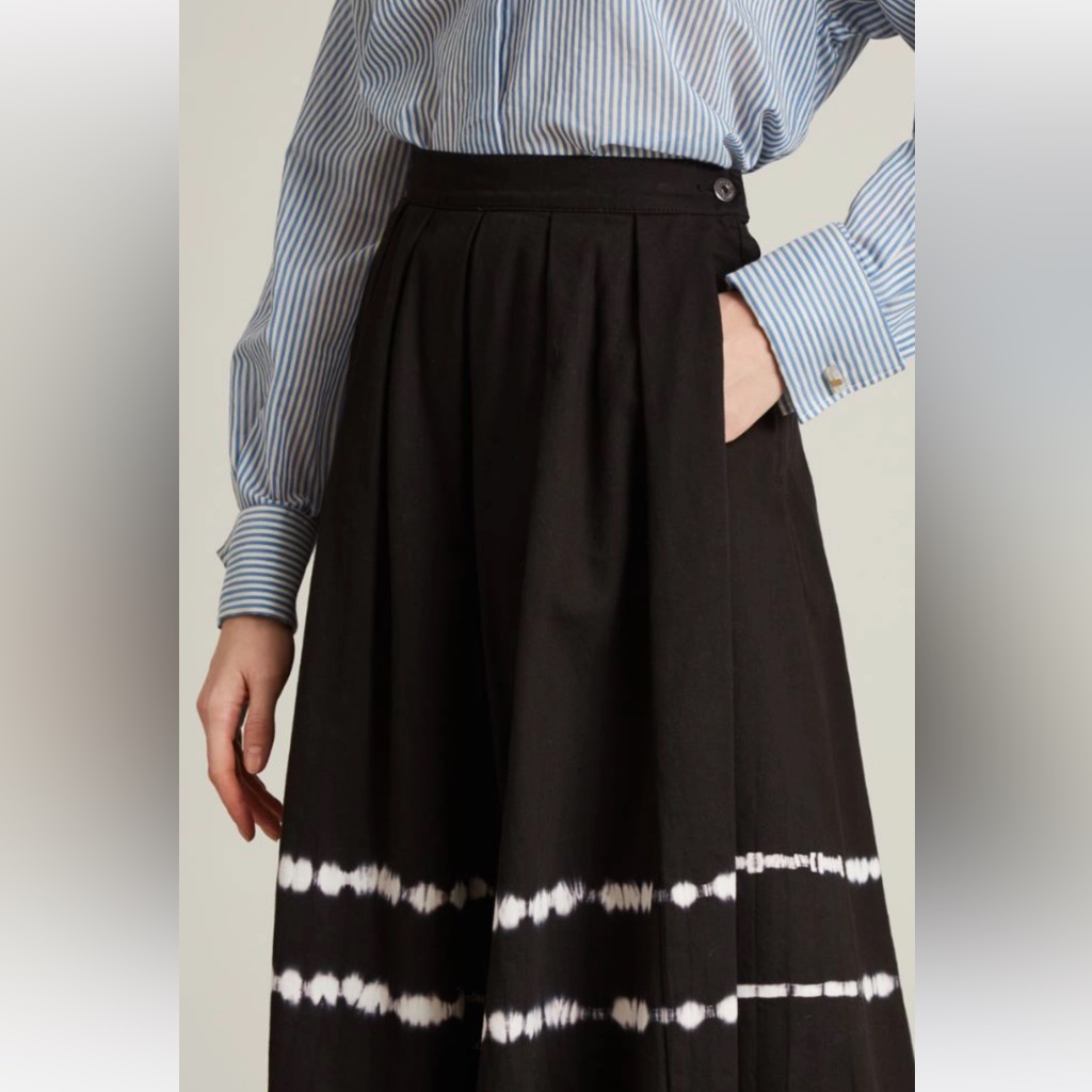 Nwot Weekend Max Mara Cotton Tie Dye Skirt Size: Medium Us6 Spring/Summer/Fall